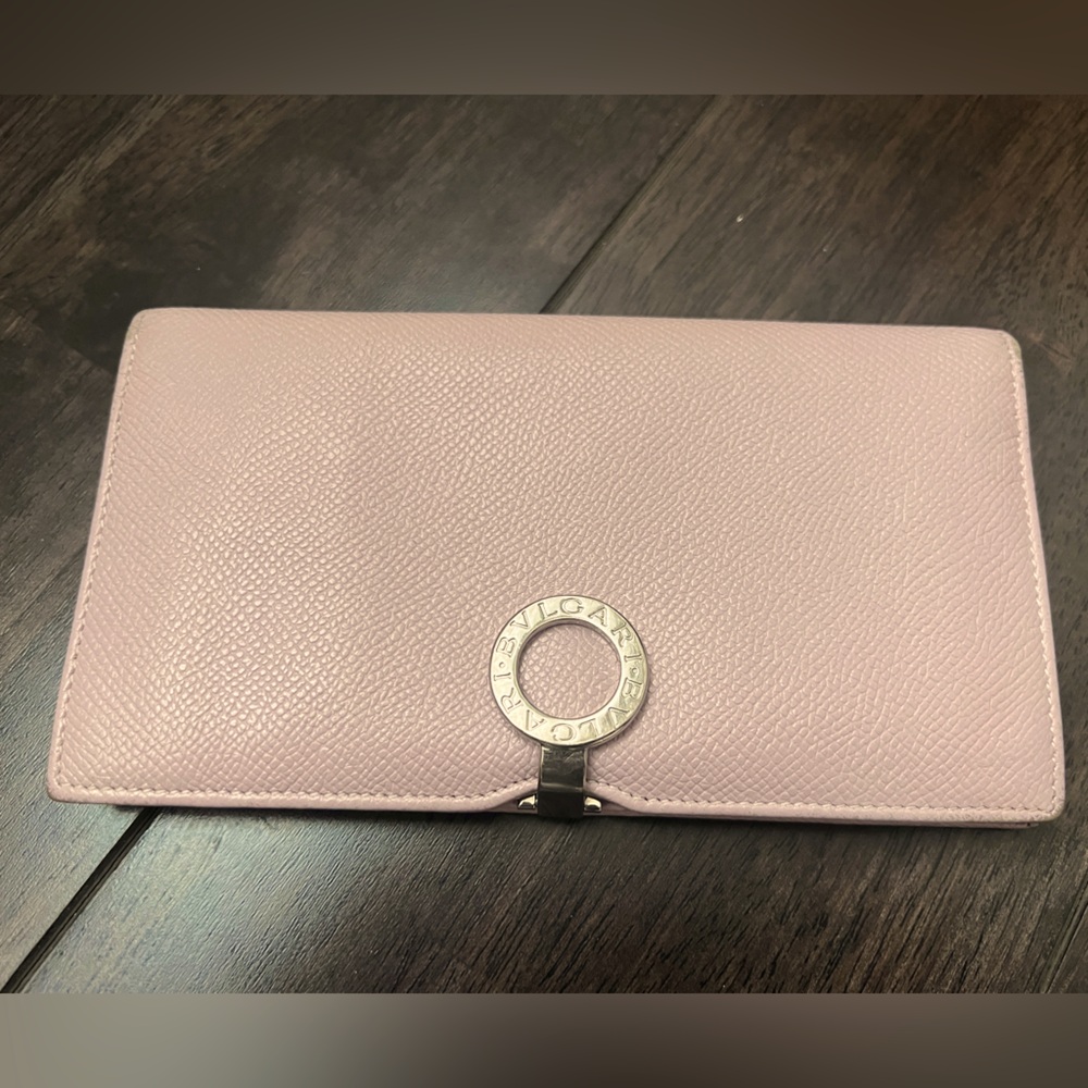BVLGARI VINTAGE LONG LEATHER WALLET